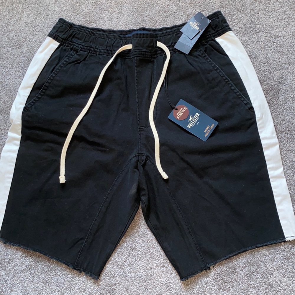 Hollister Mens Med skinny jogger shorts NWT smoke free
